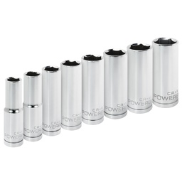 [8PC 1/2 SAE 6PT DEEP SOCKET S] 640056