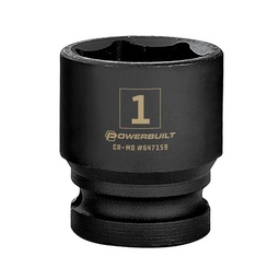 [1/2 IN. DR. 1 IN. STANDARD IMPACT 6 PT. SOCKET] 647159